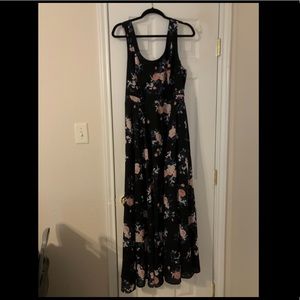 Floor length navy blue Torrid dress size 2 (XXL)